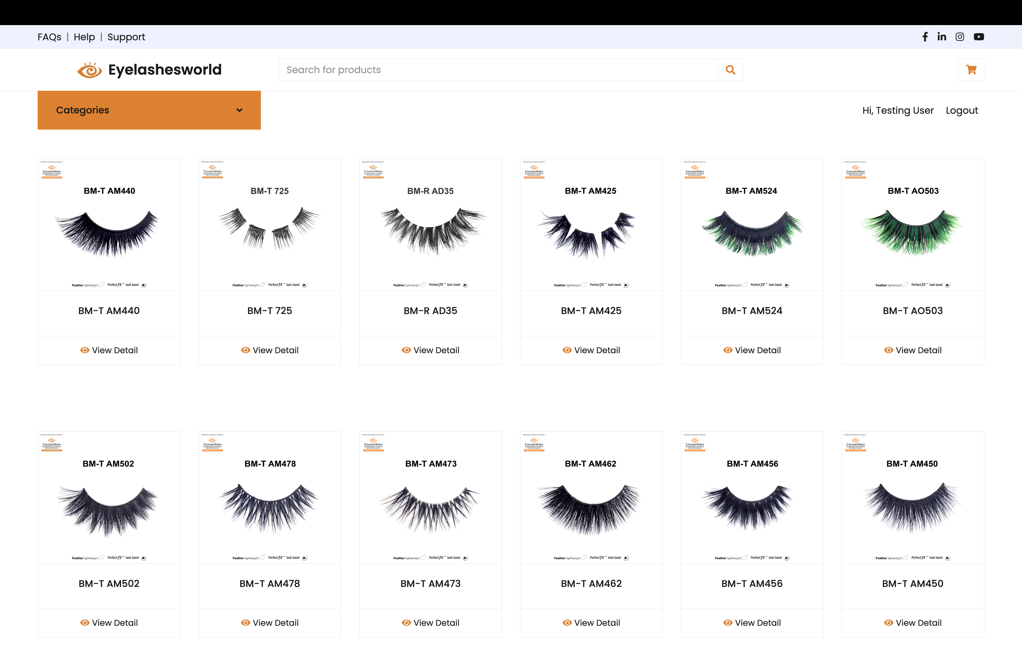 E-commerce Eyelashes